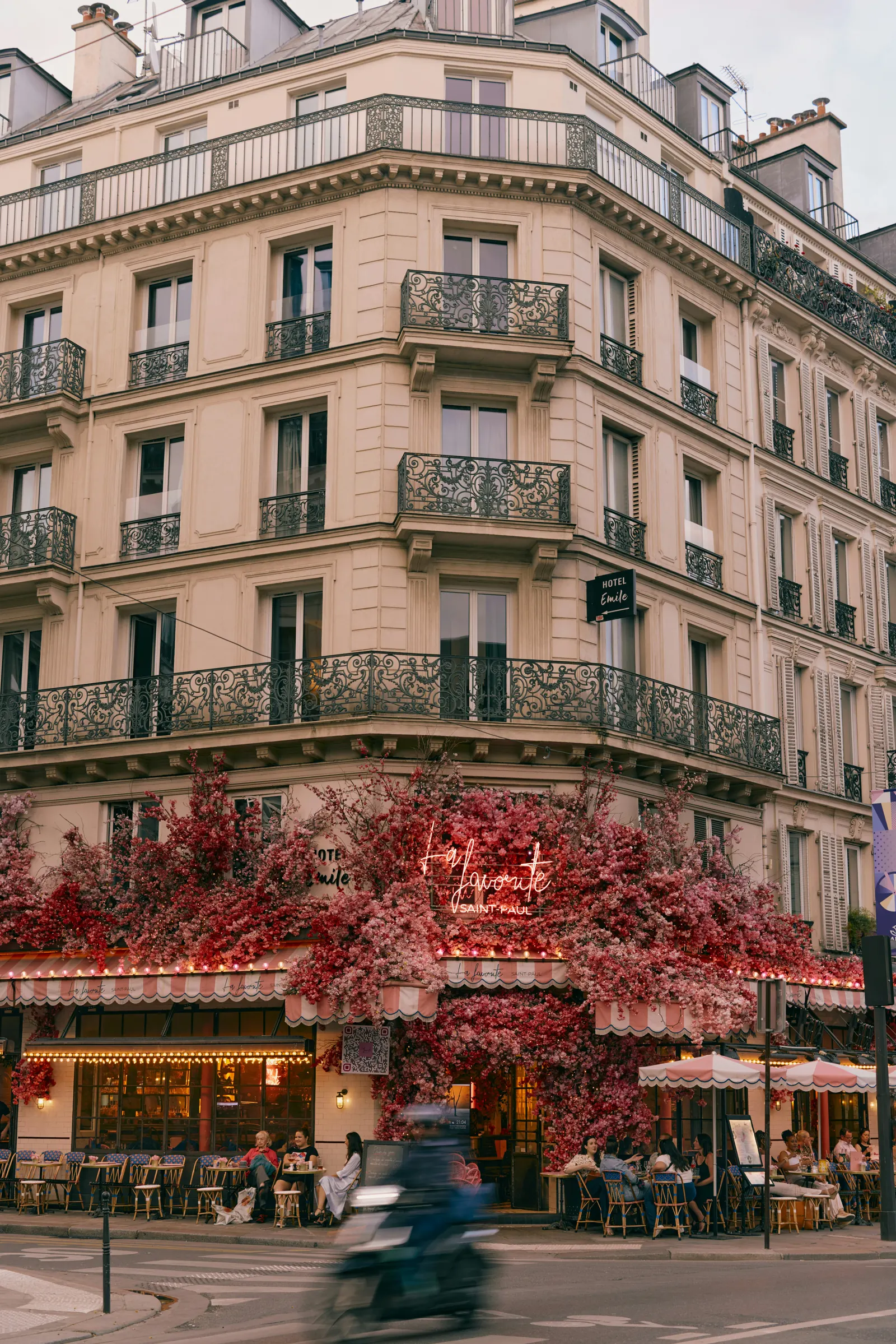 A façade in summer bloom
