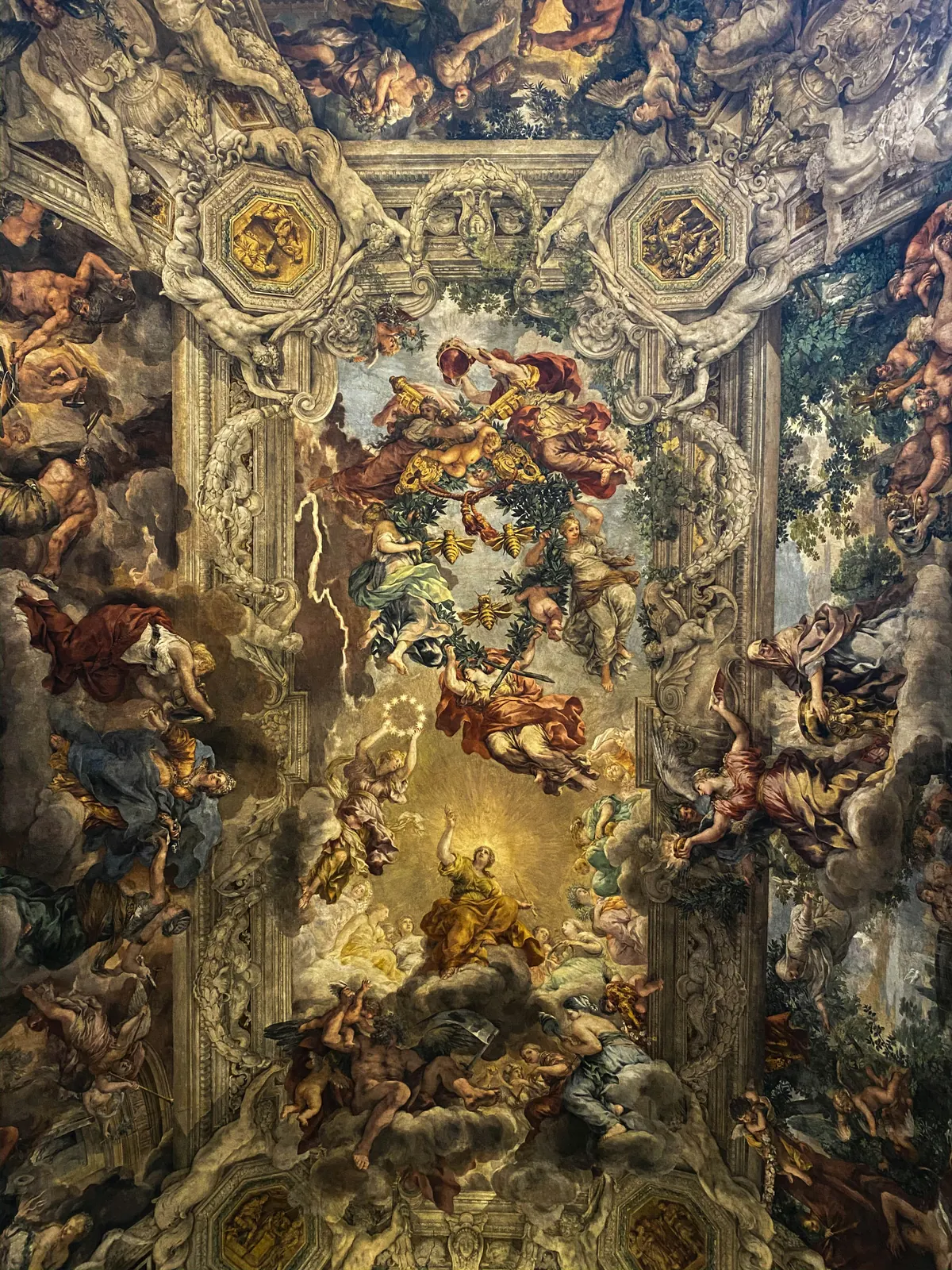 A baroque ceiling fresco